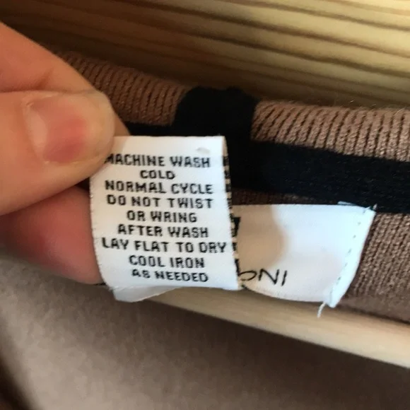 Magaschoni Black and Nude Hooded Cardigan Size Small